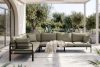 RAMBE Großes Loft-Gartenecksofa auf Metallfüßen anthrazit/beige anthrazit/beige - Foto 2