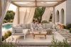 RAMBE Großes Loft Gartenecke auf Metallfüßen weiß/cremeweiß weiß/cremeweiß - Foto 10
