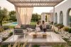 RAMBE Große Loft-Gartenecke auf Metallfüßen weiß/beige weiß/beige - Foto 10