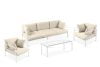 RAMBE Loft-Gartenmöbel-Set weiß/creme (Sitzplätze jeweils 1,1,3,1) weiß/cremeweiß - Foto 1