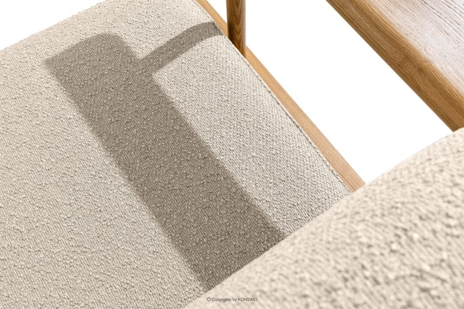 ATREDA Gartensessel im Boho-Stil aus natürlicher Esche beige Creme/jesion naturalny - Foto 8