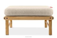 Boho style Garten Sitzhocker Creme/natürliche Asche