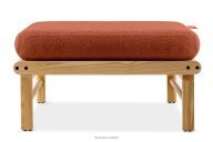 Sitzhocker im Boho-Stil orange/natürliche Asche