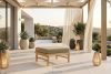 ATREDA Boho style Garten Sitzhocker beige/natürliche Asche beige/natürliche Asche - Foto 2