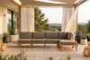 ATREDA Boho style Garten Sitzhocker beige/natürliche Asche beige/natürliche Asche - Foto 12