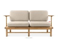 Eschenholz Gartensofa im Boho-Stil Blutholz