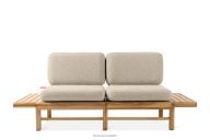 Gartensofa aus Holz im Boho-Stil krew