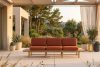 ATREDA Gartensofa 3 aus Holz im Boho-Stil orange orange/natürliche Asche - Foto 2