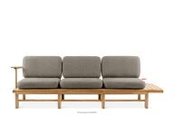 Gartensofa 3 Massivholz Esche grau