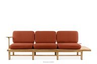 Gartensofa 3 massiv Holz Esche orange