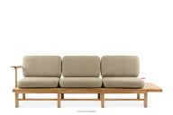 Gartensofa 3 Massivholz Esche beige
