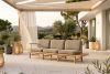 ATREDA Gartensofa 3 Massivholz Esche beige beige/natürliche Asche - Foto 23