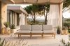 ATREDA Gartensofa 3 Sitzer Esche creme Creme/natürliche Asche - Foto 2