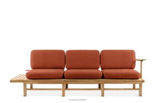 ATREDA, https://konsimo.de/kollektion/atreda/ 3-Sitzer Gartensofa Esche orange orange/natürliche Asche - Foto