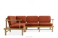 Eschenholz-Gartenecke orange links