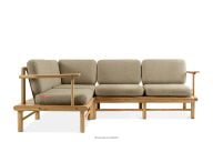 Esche Holz Gartenecke beige links