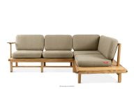 Holzecke Garten boho style rechts beige