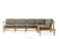 Boho-Gartenecke aus Holz rechts grau