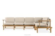 Boho-Gartenecke aus Holz rechts Creme