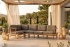 ATREDA Ecksofa aus Holz links beige beige/natürliche Asche - Foto 2