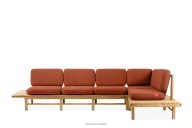 Rechte Gartenecke Boho orange/natürliche Asche rechts