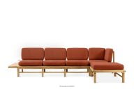 Gartenecke in Esche massiv orange rechts