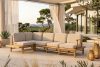 ATREDA Massivholz-Gartenecke im Boho-Stil Creme links Creme/natürliche Asche - Foto 2