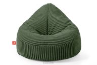 Sitzhocker aus Kordstoff dunkelgrün