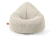 Sitzsack aus cremefarbenem Kordstoff