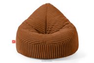 Sitzhocker aus Kordstoff rot