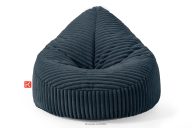Sitzhocker aus Kordstoff navy blau