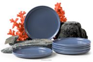 Dessertteller-Satz blau 6tlg.