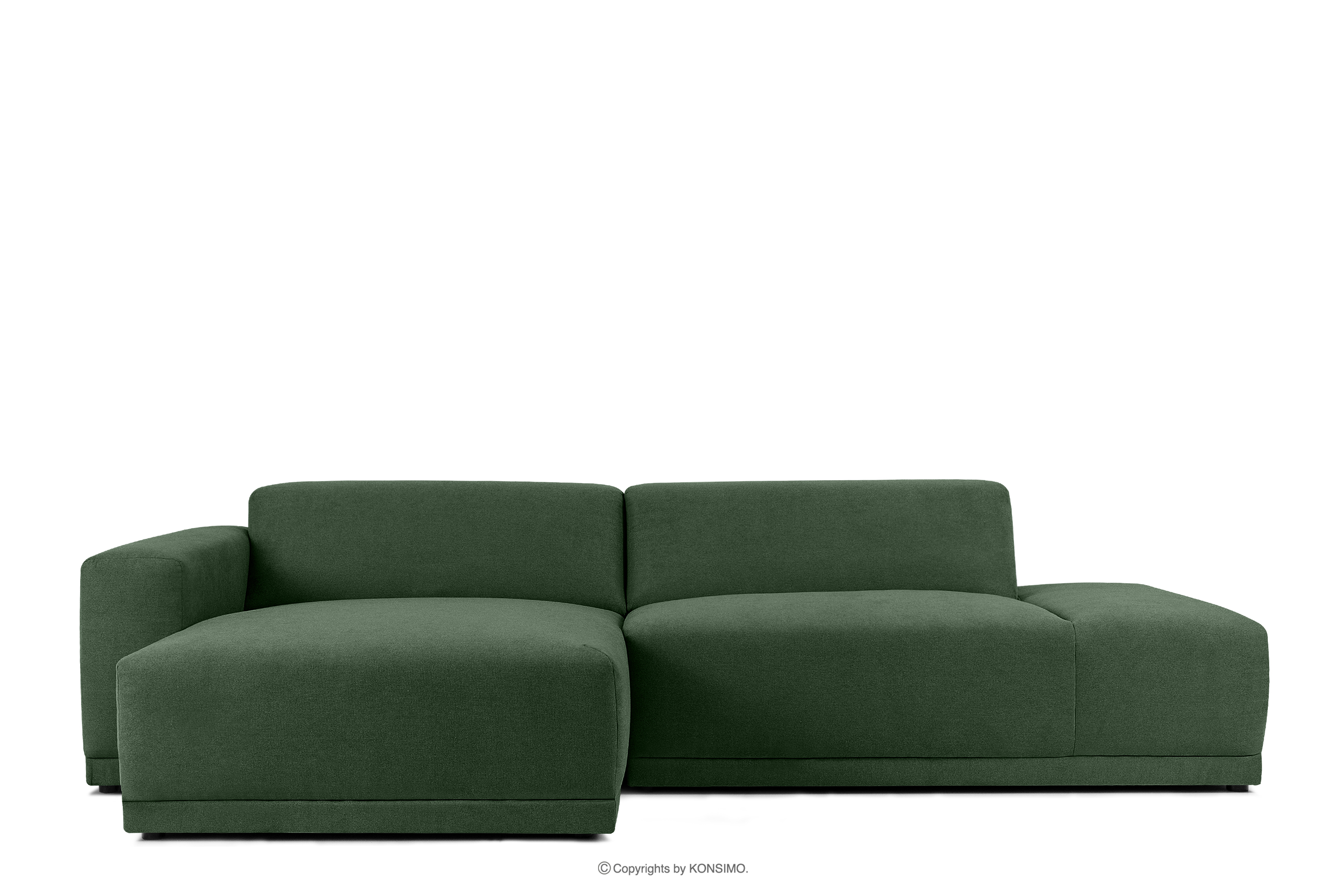 Modernes Ecksofa zum Wohnzimmer grün links