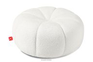 Sitzhocker aus Boucle-Stoff ecru