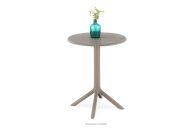 Runder Gartentisch beige