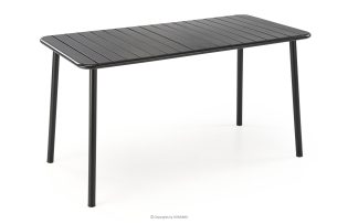 GLANDO, https://konsimo.de/kollektion/glando/ Schwarzer Gartentisch 140x70 schwarz - Foto