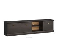 TV-Schrank im klassischen Stil Schwarz/Eiche