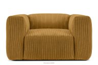 Lounge-Sessel aus Kordstoff gelb