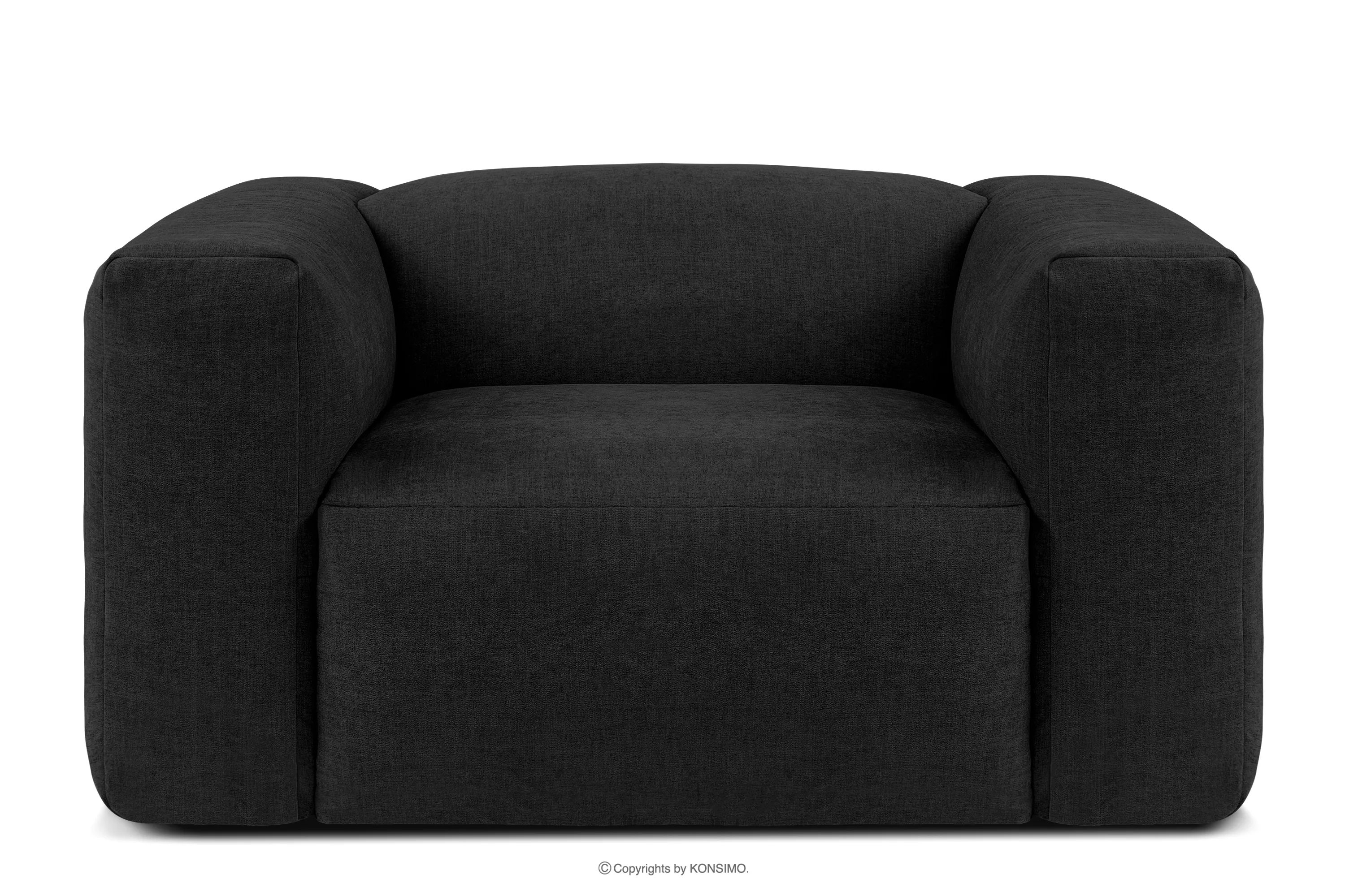 Lounge-Sessel aus Gewebestoff graphit