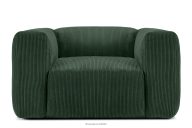 Lounge-Sessel aus Kordstoff dunkelgrün