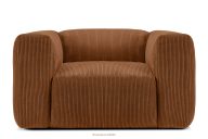 Lounge-Sessel für das Wohnzimmer aus Kordstoff rot