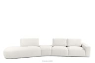 Großes Ecksofa für das Wohnzimmer boucle ecru links