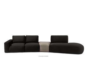 ZUCCO, https://konsimo.de/kollektion/zucco/ Organic Lounge Ecksofa in Velours braun/beige rechts braun/beige - Foto