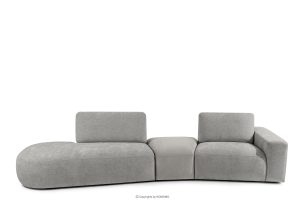 ZUCCO, https://konsimo.de/kollektion/zucco/ Sofa aus Chenille und Veloursstoff modular hellgrau hellgrau - Foto