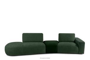 ZUCCO, https://konsimo.de/kollektion/zucco/ Modulsofa aus Chenille-Stoff und Velours dunkelgrün dunkelgrün - Foto