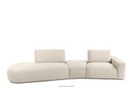 Modular boucle sofa hellbeige