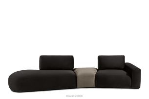 ZUCCO, https://konsimo.de/kollektion/zucco/ Modulsofa aus Veloursstoff braun/beige braun/beige - Foto