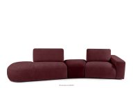 Modulsofa Chenille und Samt lila