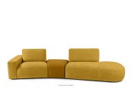 Modulsofa Chenille/Velours Organic gelb