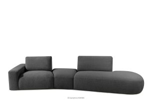 ZUCCO, https://konsimo.de/kollektion/zucco/ Modulsofa organisch boucle graphit graphit - Foto